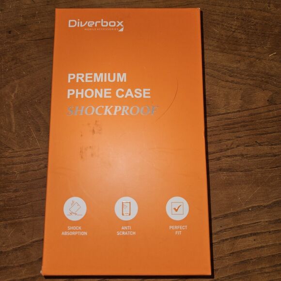 Diverbox Red Shockproof iPhone 14 Pro Max Case w/ Tempered Glass & Lens - Picture 1 of 4